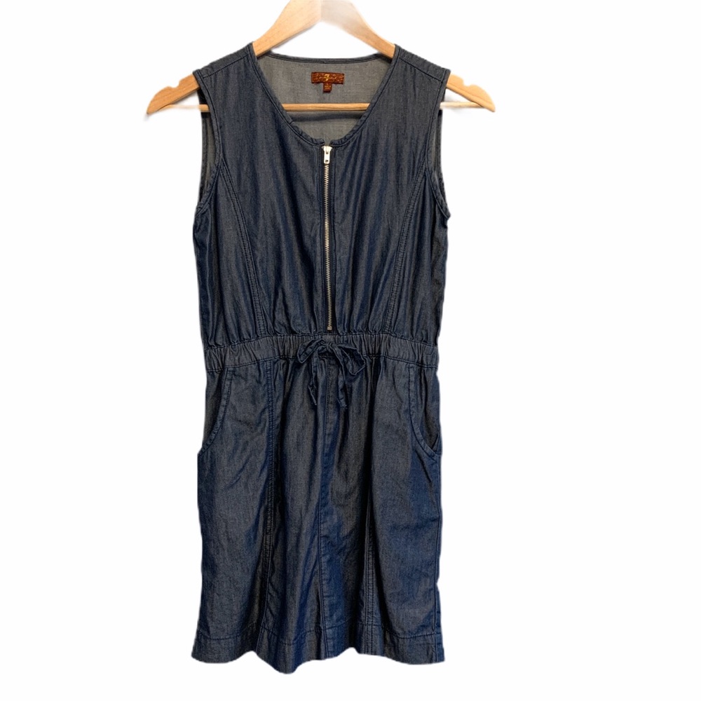 7FAM Girls Chambray Sleeveless Dress Like New